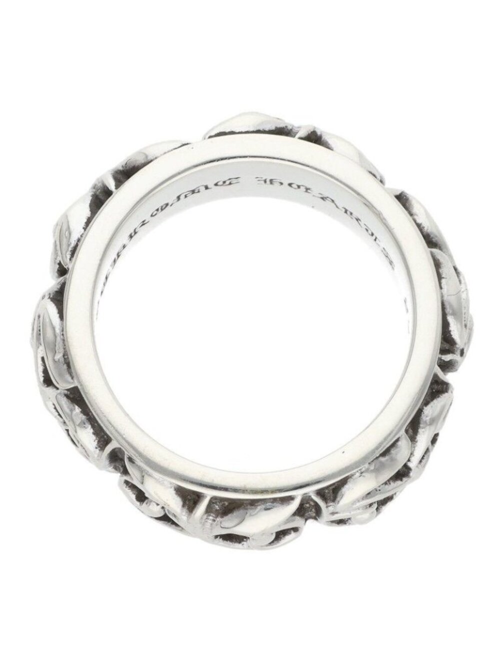 Chrome Hearts Etrnity Vine Band Eternity Silver Ring - Gem